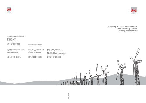 General company information brochure [ 291 kb  ] - Main-Metall