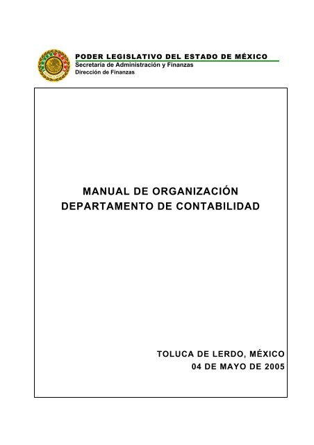 manual de organización departamento de contabilidad - LVIII ...