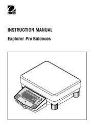 Instruction Manual Explorer Pro Balances EP12001 ... - MaRCo