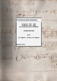Transcriptie Doopboeken 1770-1891 - Historische Kring Wederden