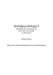 Sozialpsychologie I - Roland-pfister.net