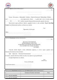 Staj formu - 1 - Erciyes Ãniversitesi | Elektrik Elektronik MÃ¼hendisliÄi