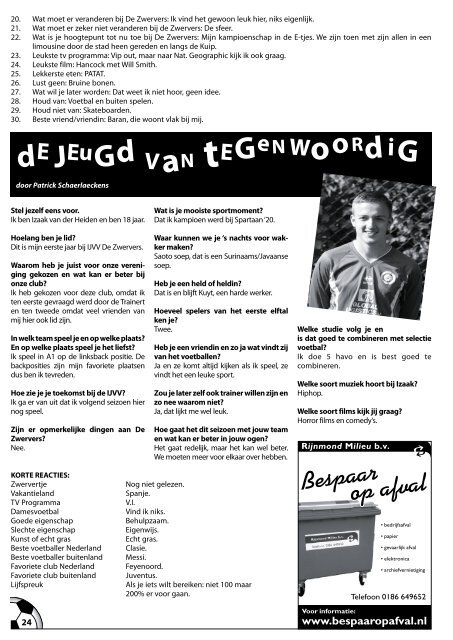 Editie 4 - IJ.VV De Zwervers