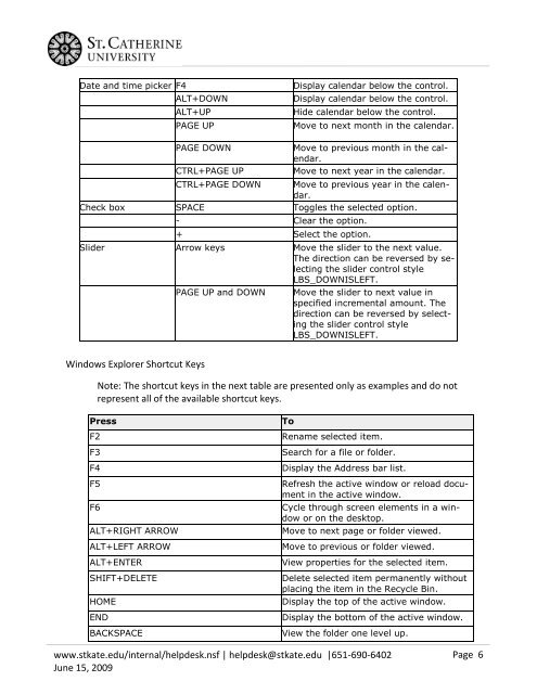 Windows Keyboard Shortcuts