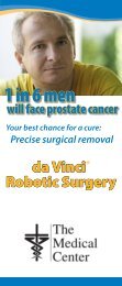 da Vinci Surgery brochure - The Medical Center