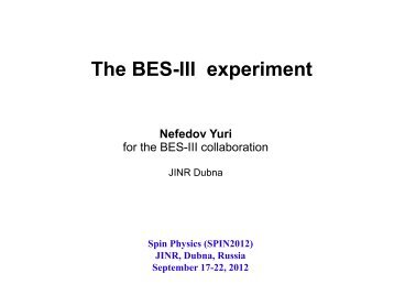 The BES-III experiment