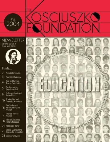 NEWSLETTER - The Kosciuszko Foundation