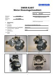 DMSB-KART Motor-Homologationsblatt