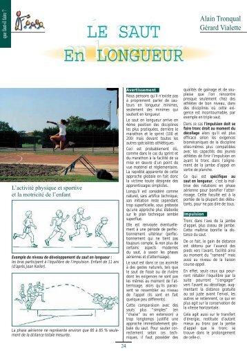 Le saut en longueur - Capr.fr