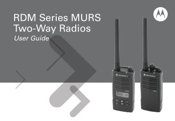 RDM Series MURS Two-Way Radios - Motorola Solutions