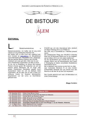 De Bistouri – Éditioun 2 - ALEM