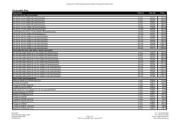 Price List - bei msscientific Chromatographie-Handel GmbH