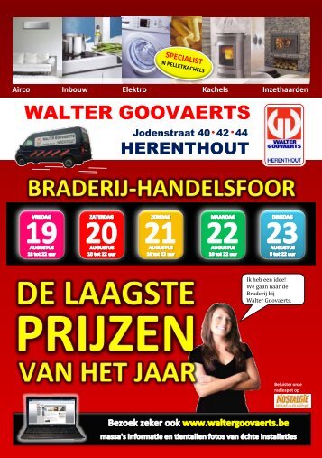 kolen, hout, gas, pellets en mazout. - Walter Goovaerts Herenthout