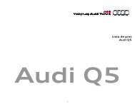 Dotari standard - Audi Romania