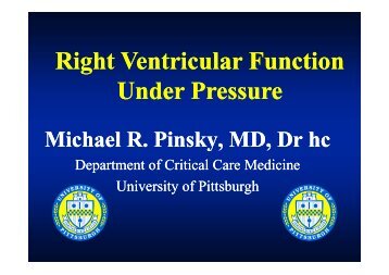 Michael Pinsky RV function under pressure