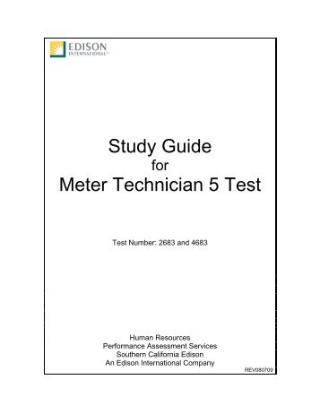 Meter Technician 5 (Test 2683) - Edison International