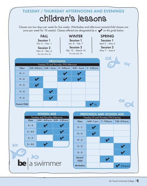 Aquatics Academic Year Schedule - PDF Format - Mt. Hood ...