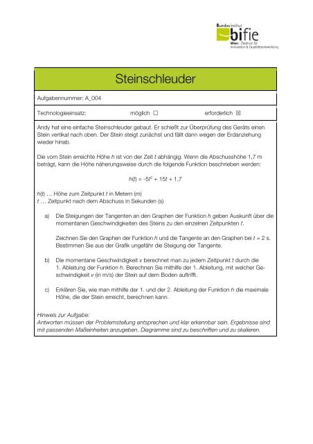 Steinschleuder - LMath