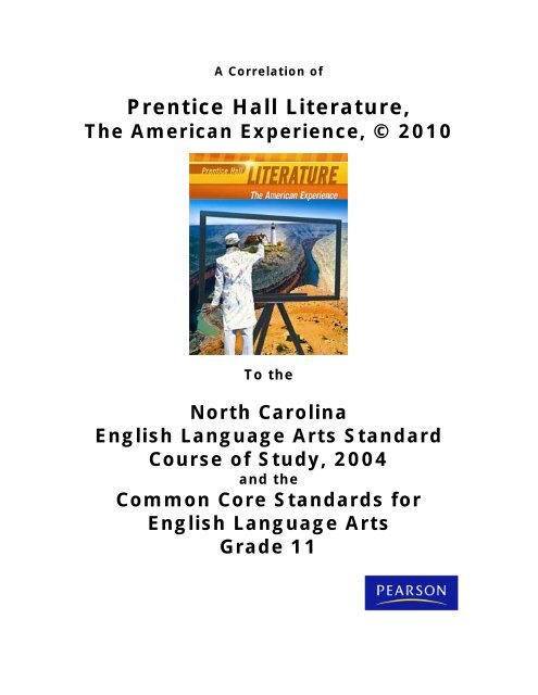 Prentice Hall Literature, The American Experience - PE - School ...