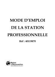 MODE D'EMPLOI - Nature & DÃ©couvertes