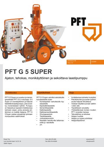 PFT G 5 SUPER - Knauf