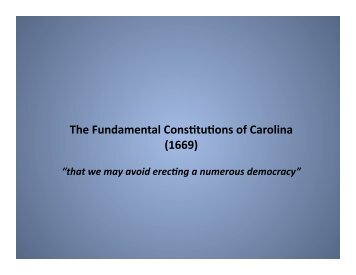 The Fundamental Cons tu ons of Carolina - aml4213rags2riches