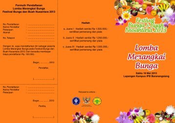 Lomba Merangkai Bunga Tingkat SMK/Umum