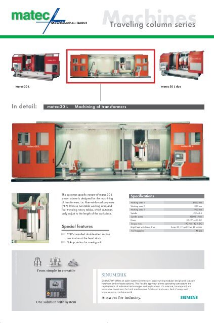 Welcome to the world of matec machines! matec Open House June ...