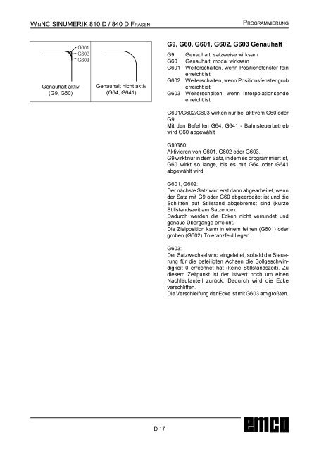 Steuerungsdokumentation FrÃ¤sen - Emco Maier GmbH