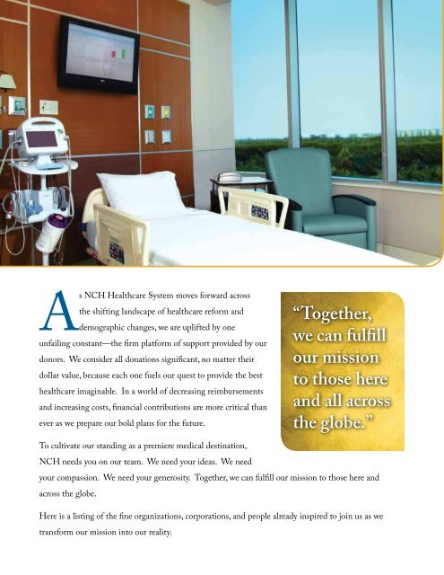 2012 NCH Annual Report - NCH Healthcare System