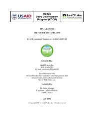 Kenya Dairy Development Program (KDDP) - Dairy Sustainability ...