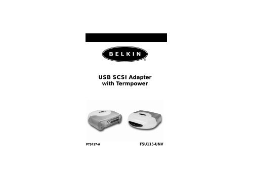 USB SCSI Adapter with Termpower - Belkin