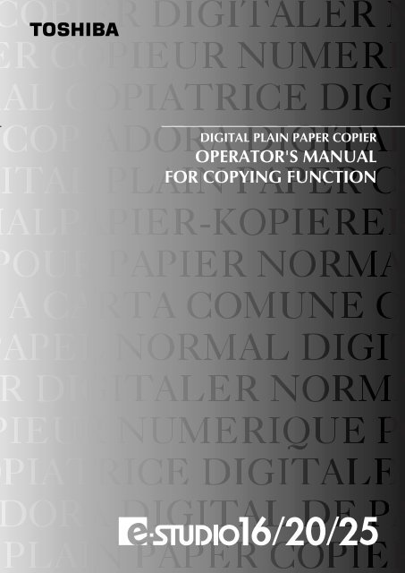Operators Guide Book Operators Manual