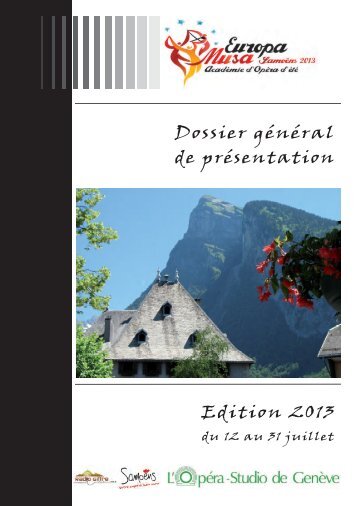 dossier de prÃƒÂ©sentation (PDF, 1.87 MB) - Opera-Studio