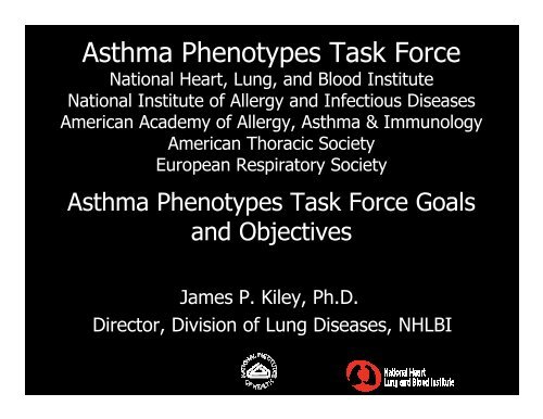 NHLBI Asthma Phenotypes-Lockey - World Allergy Organization