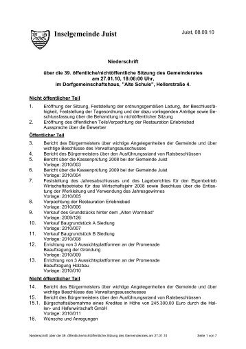 39-2010-gr-ergebnis.pdf - Inselgemeinde Juist