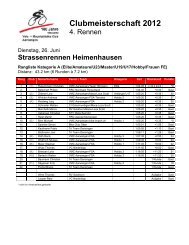 Strassenrennen Heimenhausen - VMC Aarwangen