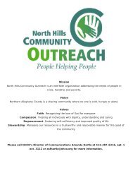 Mission North Hills Community Outreach is an interfaith organization ...