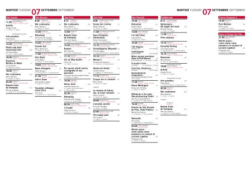 programma programme - La Biennale di Venezia