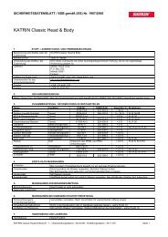 Sicherheitsdatenblatt