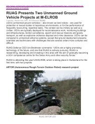 RUAG Presents Two Unmanned Ground Vehicle ... - Velodyne Lidar