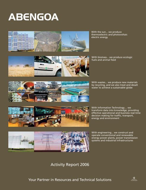 Abengoa - Activity Report 2006_v1 (2006).pdf - The Global ...