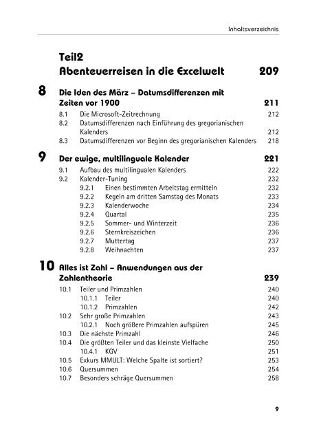 Excel - Das Zauberbuch <inhaltsverzeichnis ... - Pearson Bookshop