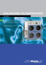 Schlagflügel PillingPrüfgerät - Mathis AG