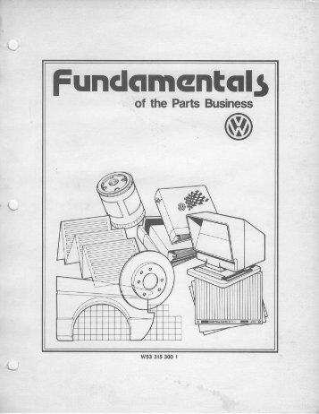 1985 Fundamentals of the Parts Business - TheSamba.com