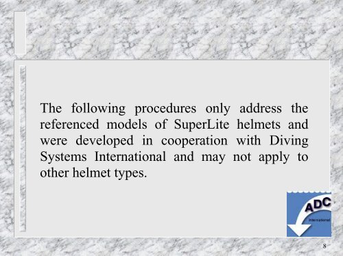 SUPERLITE HELMET REMOVAL12.pdf - Association of Diving ...