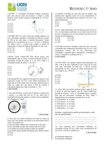 REVISÃO | 1Âº ANO - liceu.net