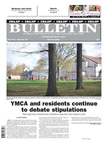 YMCA and residents continue to debate stipulations - Islip Bulletin