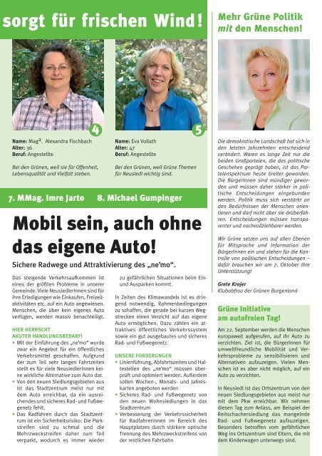 grüne nachrichten - Die Grünen – Burgenland