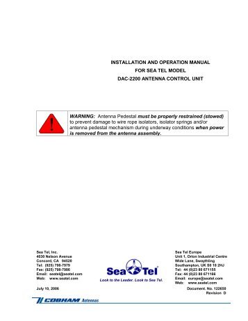 SEATEL DAC-2200 OPERATION.pdf - Yachtronics